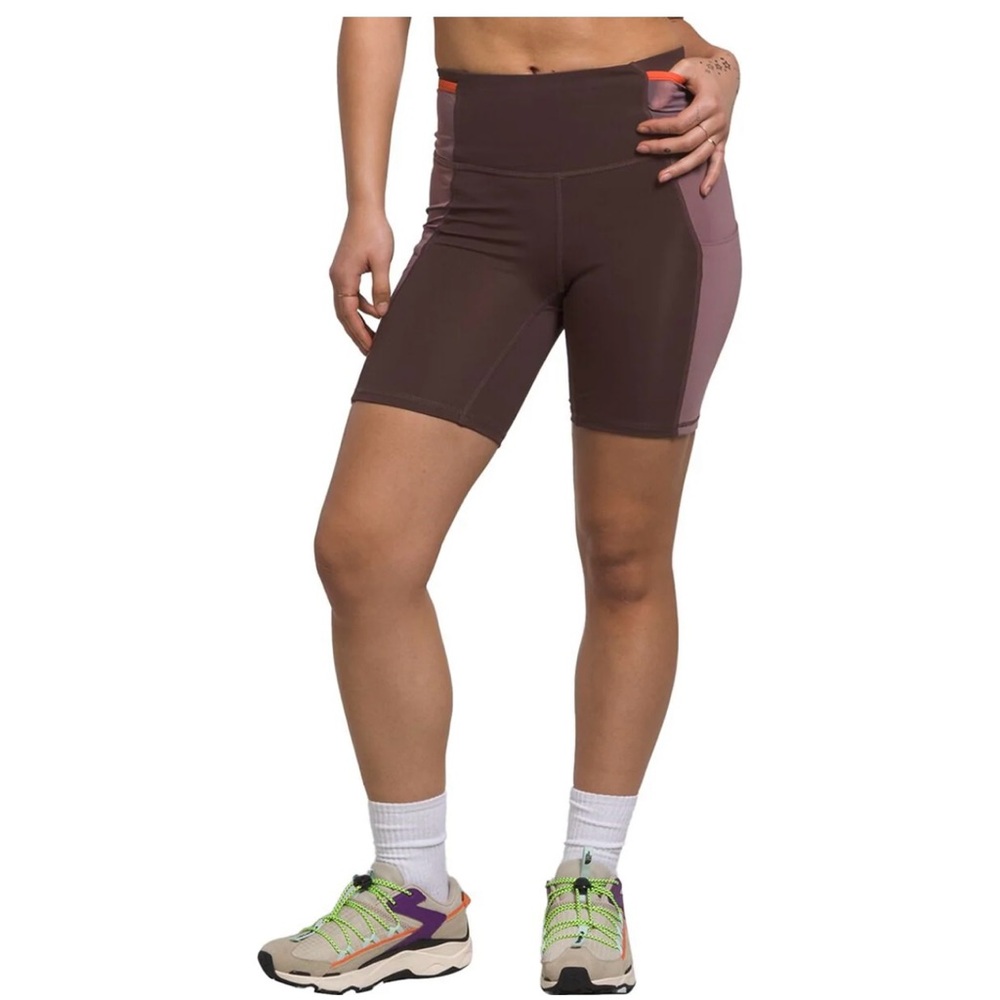 NWT The North Face Trailwear QTM Bike Short in Brown/Plum